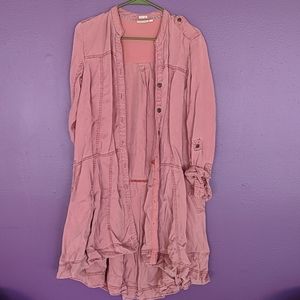 Duster style shirt dress